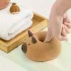 Bath PU Sponge Capybara Shaped Bath Sponge Ball Soft Foaming Back Scrubber For Kids Gentle Exfoliating And Massage Cleaning Tool