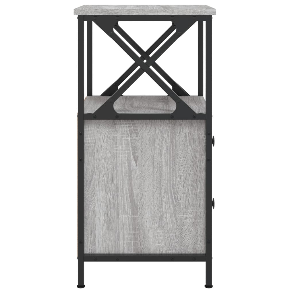 Nightstands (2 pcs) Grey Sonoma 34 x 35.5 x 70 cm engineered wood