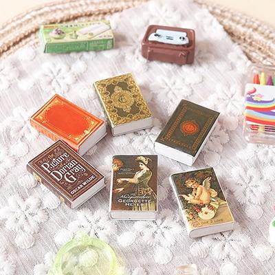 6Pcs Dollhouse Miniature Book Comic Small Books Mini Model Kids Pretend Play Toys Doll House Accessories 1 12 Kid Friendly Entertaining Fun Safe