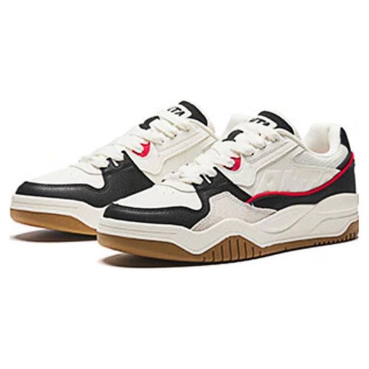 Anta Full Score Casual Comfortable Non-Slip Wear-Resistant Low-Top Skate Shoes Men sneaker White Black 112348060-4