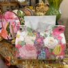 Luxury Oil Painting Floral Tissue Box