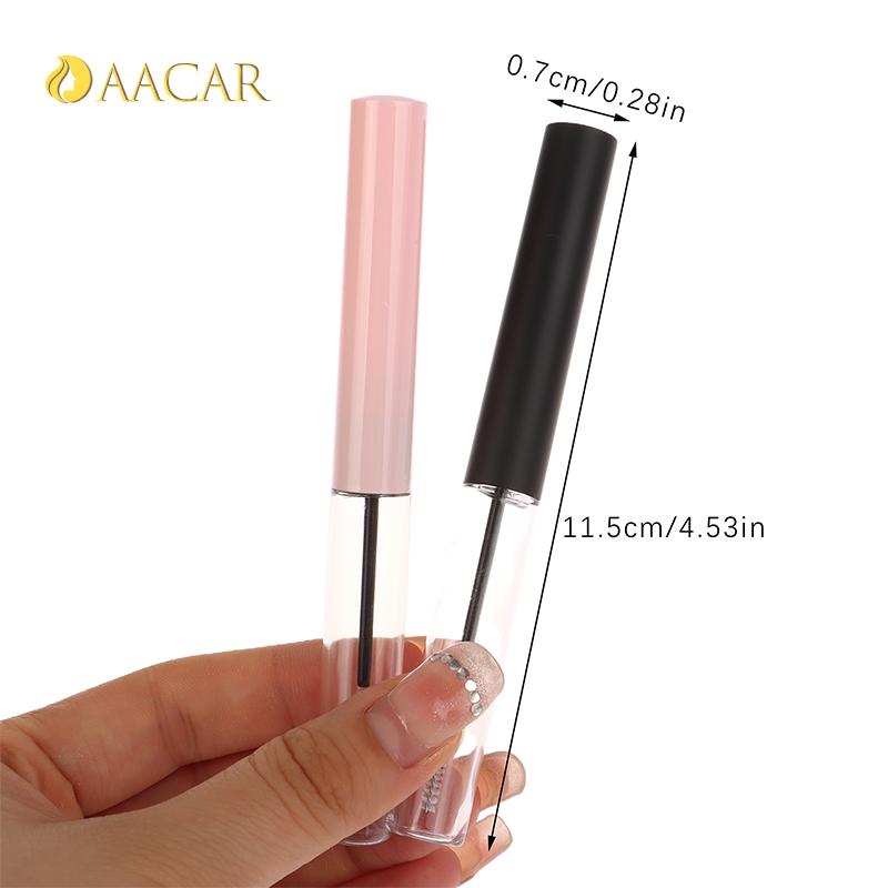5ML Super Fine Brush Mascara Empty Tube Gradient Color Cosmetic Eyeliner Bottle Refill Container Makeup Brush