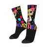 Stylish Women Men Crew Socks Brightney Cartoon Merch Comfortable Dandy's World  Breathable Stockings