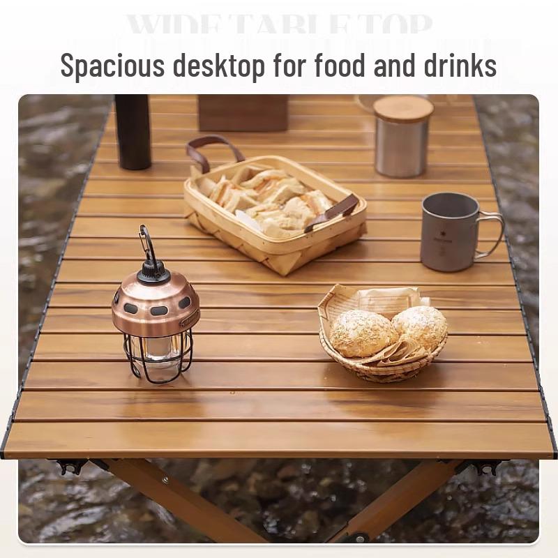 Lightweight Aluminum Folding Table and Chair Set for Outdoor Camping and Leisure Activities