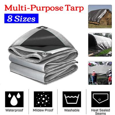 Reinforced Waterproof Tarp Camping Tent Boat Canopy Car Truck Cover