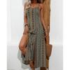 Boho Maxi Slip Dress for Women, Slim Fit Bodycon Split Summer Dress, Bohemian Party Beach Long Dress