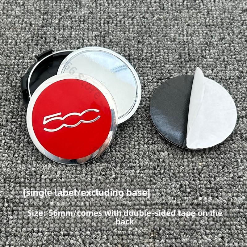 

4Pcs For FIAT 500 500X 500L Panda Argo Strada Strada Tipo Argo 124 Spider Car Wheel Hub Center Cap Aluminum Metal Logo Sticker
