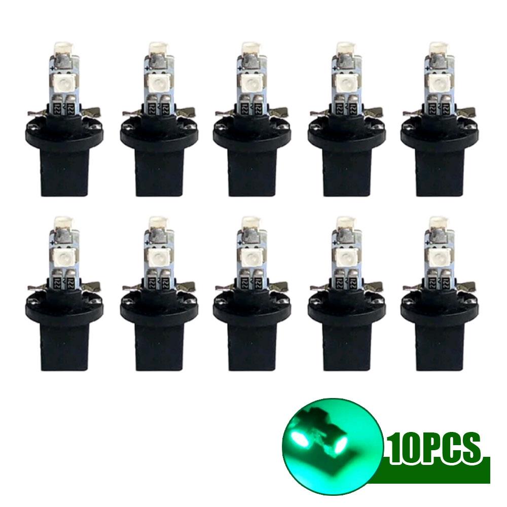 10pcs Car T5 B8.5 Led Dashboard Lights Car Instrument Panel Decorative Lamp Car Instrument Lighting Bulb Auto Light Accessories
