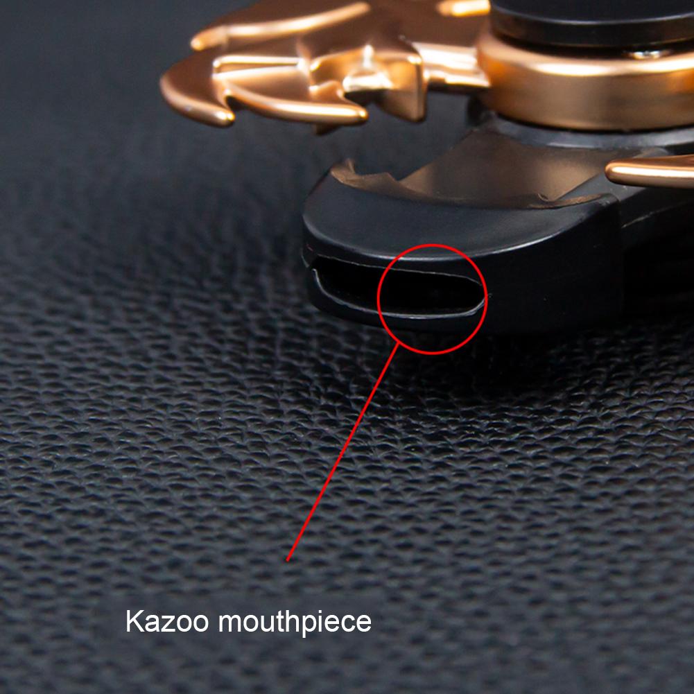 Fidget Spinner Kazoo Rotatable Simple Kazoos Instrument Aluminum Alloy Small Kazoo Musical Instrument Gifts For Music Lovers