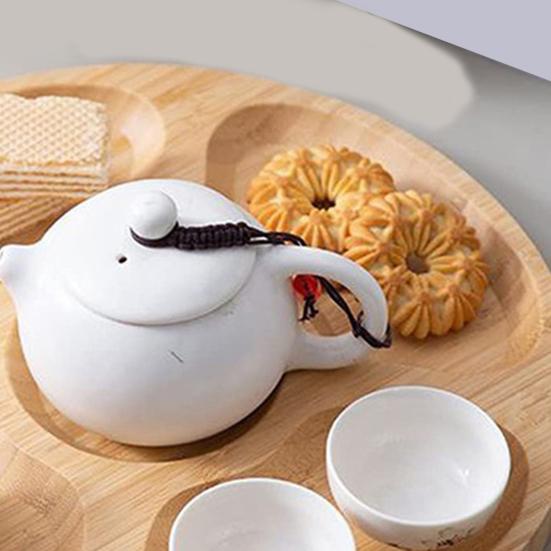 Fruit Basket Reusable Multi Compartments No Bad Odor Food Serving Dried Fruit Teapot Snack Tray Household Products