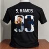 Sergio Ramos Monterrey Black Color Cartoon Shirt with Number