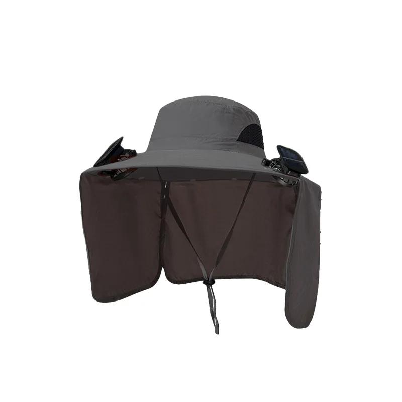 Hat Large Shawl Sunscreen Neck Protection Brim Sun Outdoor Leisure Mountaineering Fish Cap Men Waterproof Fisherman Big Amagi