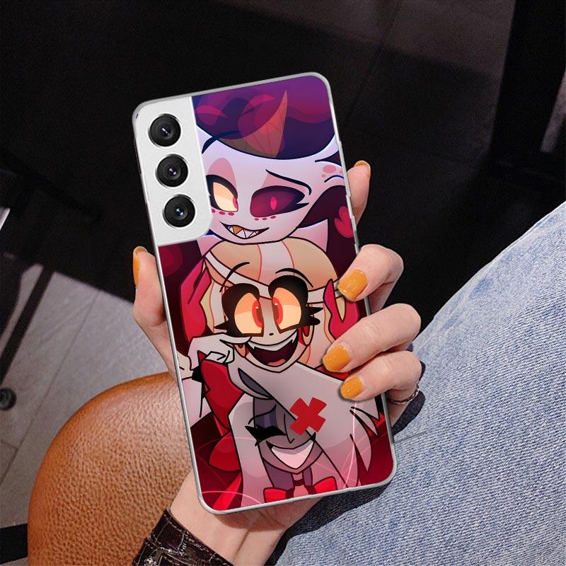 H-Hazbin Hotel Angel Dust Phnoe Case for Samsung Galaxy S26 S25 Edge S23 S24 Ultra S22 Plus S21 S20 FE Unique Cover Soft Coque G