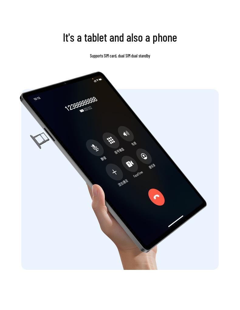 5G HD Full Screen Eye Protection Tablet for Students and Gaming