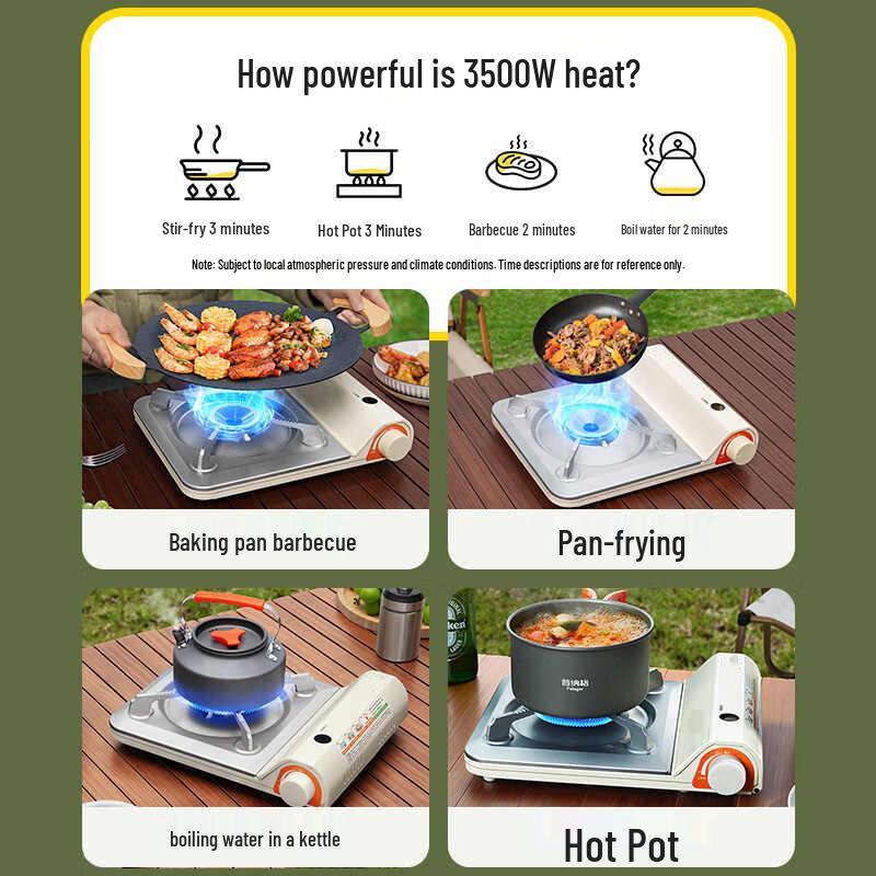 Zhishi Outdoor Ultra-Thin Portable Gas Stove