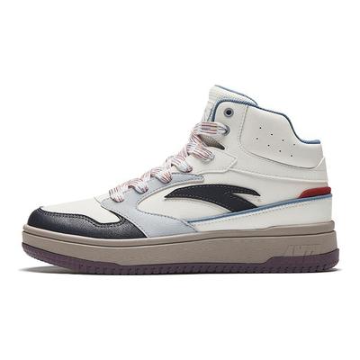 Life Series Zero Feel Retro Versatile Slip Resistant Durable Mid Top Skate Shoes Men Sneakers White Gray Black 912448083-3