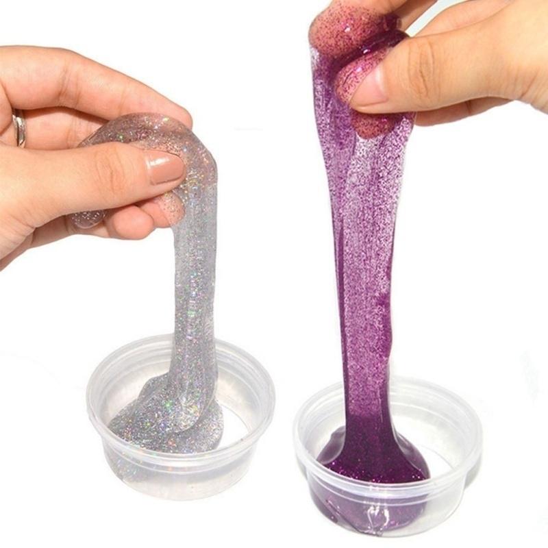 1 шт., нетоксичная грязевая глина для выдувания пузырей, может рисовать слизь, забавные игрушки по небу фиолетовый