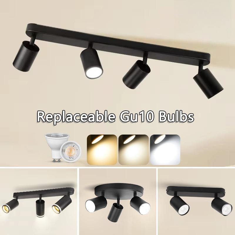 Household Minimalism LED Ceiling Lights Indoor Lighting Track Rail Lamp Replaceable Bulb Ceiling Spotlight