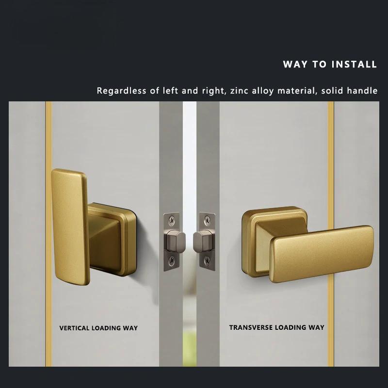 Innentür Verstecktes einseitiges Schloss Hintergrundwand Türgriff Verstecktes Schloss Neues unsichtbares Türschloss