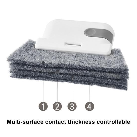 Window Groove Cleaning Brush with Replaceable Sponge Window Cleaner Tool Set