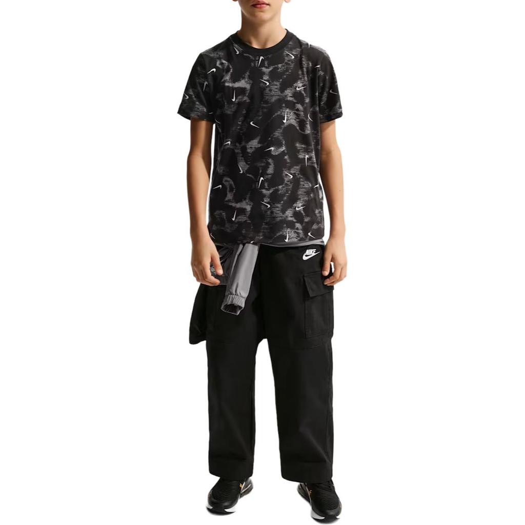 Nike Sportswear T-Shirt Round Neck Printed Short Sleeve Kids tops II0458-010