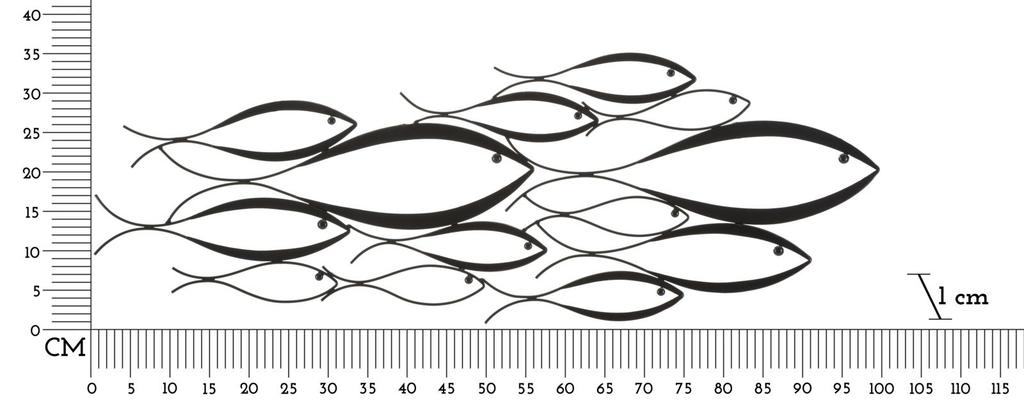 Wall Panel Fishy Cm 100X1X35