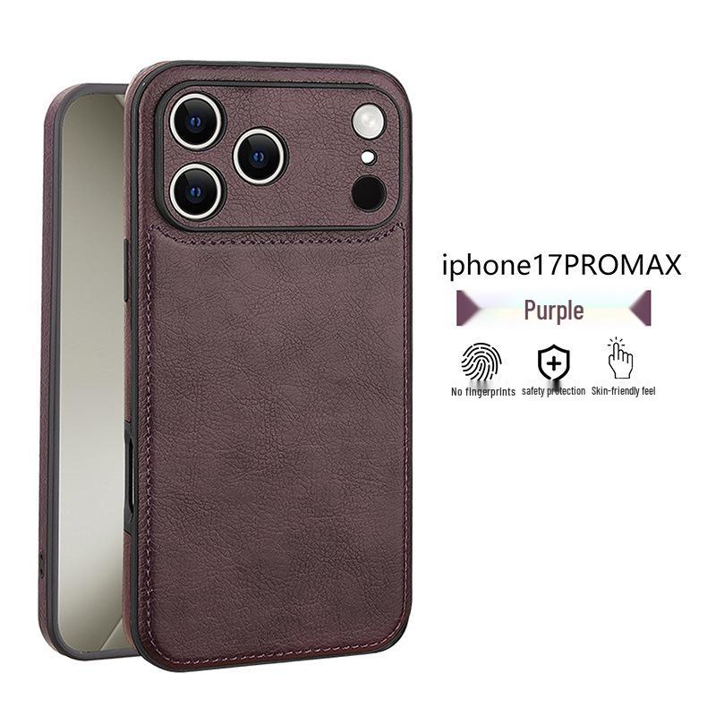 Husă Business din Piele Retro pentru iPhone 17 Pro Max/Air, Acoperire Completă, Anti-Cădere