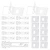 62KD 12pieces Window Shade Hanging Hook Repair Clips, 12pcs Vertical Blind Repair Tabs No Tool Required Installation