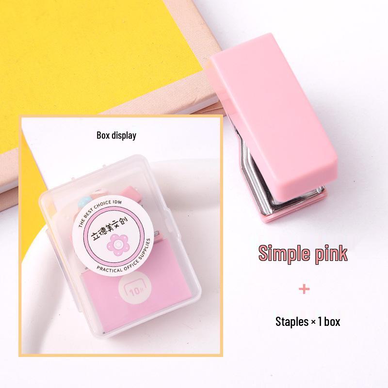 Compact Cartoon Stapler Set - Student & Office Portable Stapler