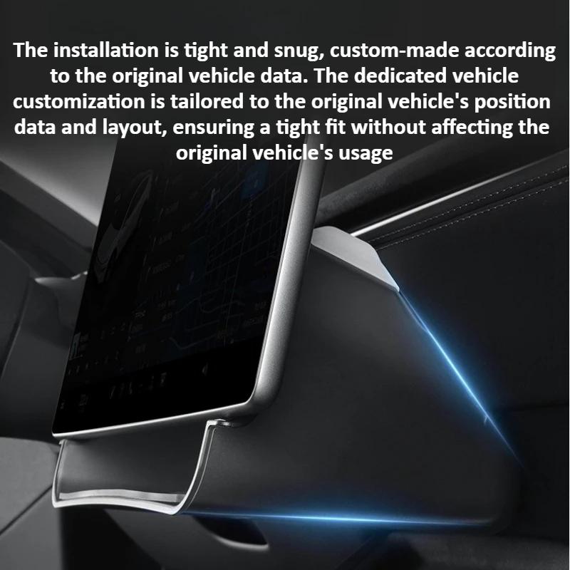 For Tesla Model Y Juniper/Model 3 2025 2026 Under-screen Storage Box Car Supplies Center Control Tissue Organization Tray ABS