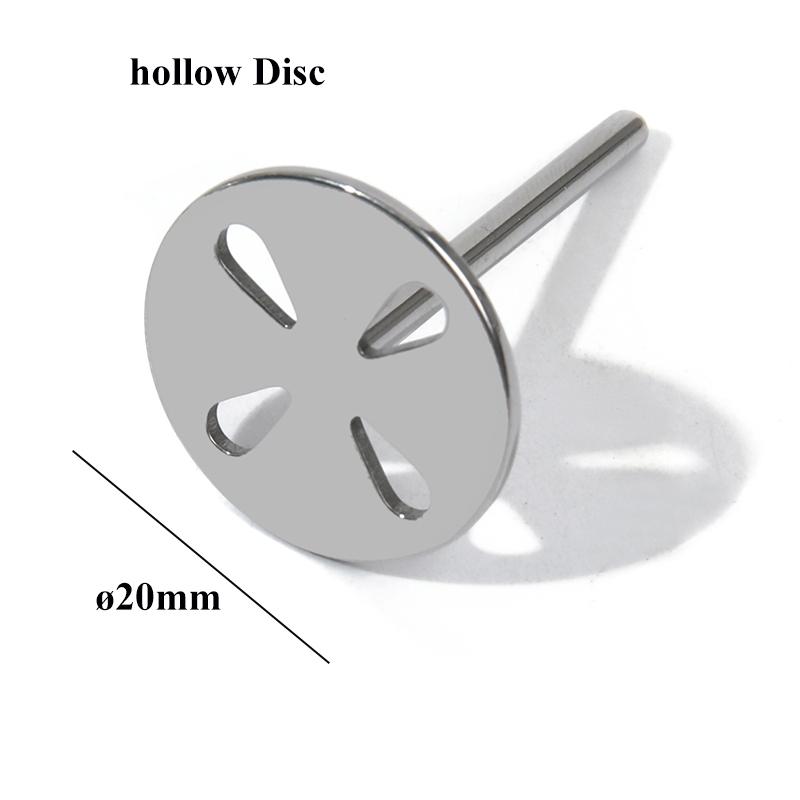 1PC Stainless Steel  3/32" Round Metal Disk Nail Drill Bits Accessories 15mm, 20mm,25mm,35mm