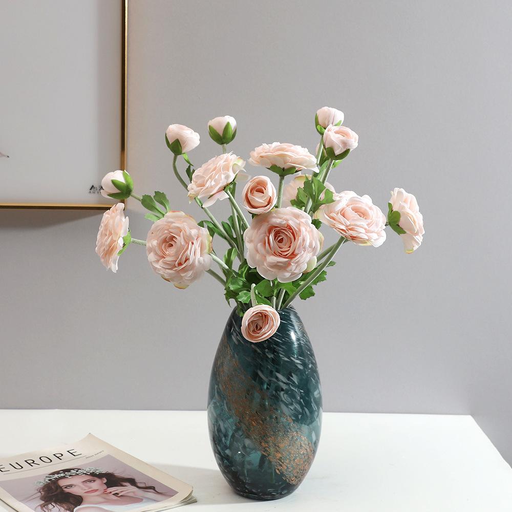 Kunstmatige Camelia's Eenvoudig Ontwerp Kunstbloemen Bruidsboeket Decoratieve Nep Thee Roos Voor Huwelijksfeest Woondecoratie