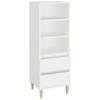 Highboard White 40 x 36 x 110 cm engineered wood