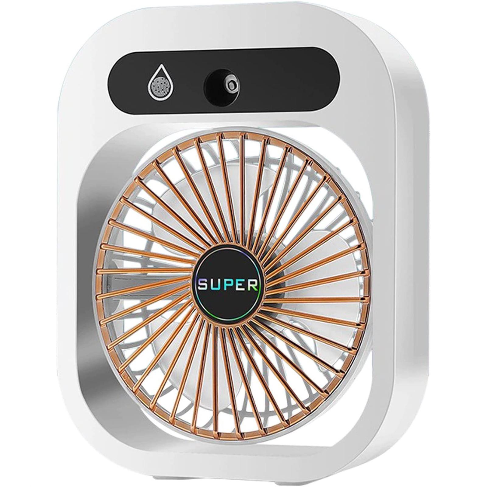 

Портативный кондиционер с USB-зарядкой, персональный кондиционер с 3 скоростями, с увлажнителем для дома, спальни One Size белый