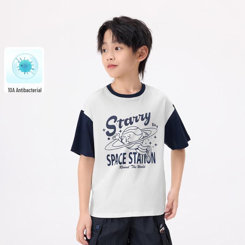 

Boys Cartoon Print Short Sleeve T-Shirt 140