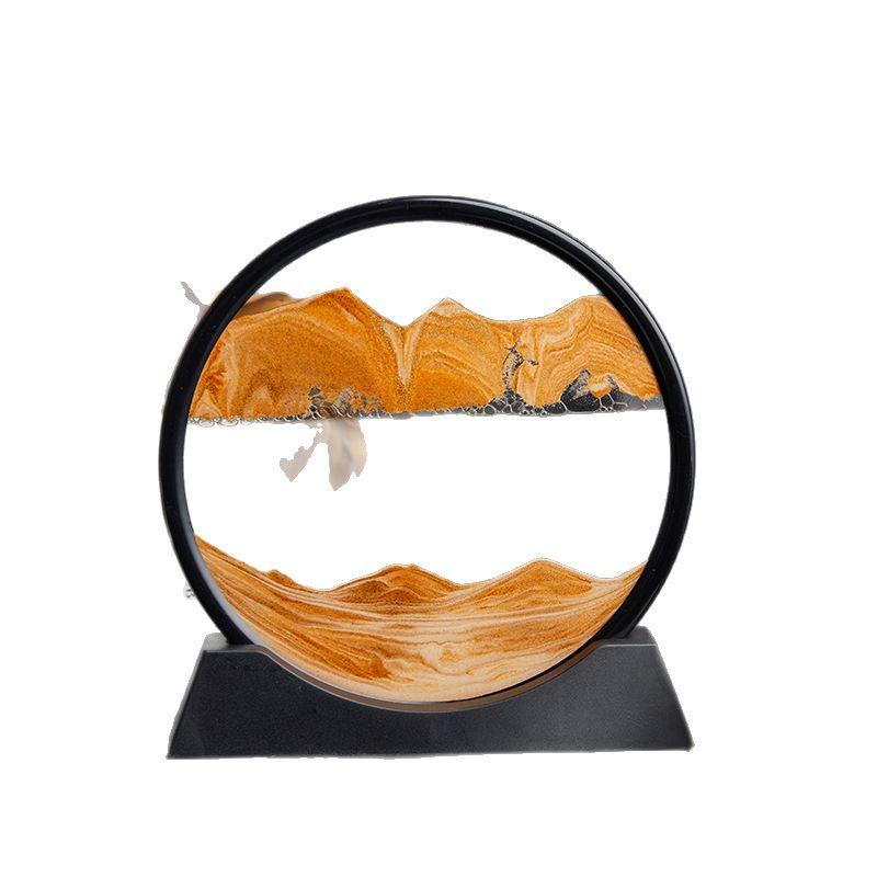 3D Quicksand Hourglass: Creative Desktop Sand Art and Decompression Ornament