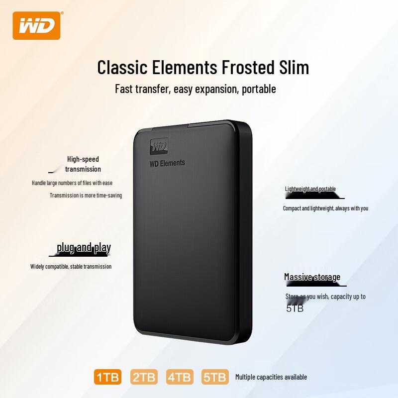 WD Elements 1TB USB3.0 Portable External Hard Drive