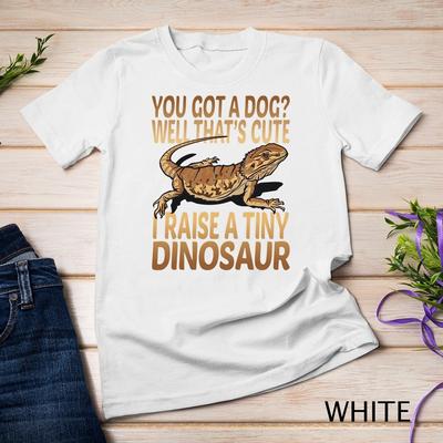 I Raise A Tiny Dinosaur Funny Bearded Dragon Reptile Lizard Unisex T-shirt