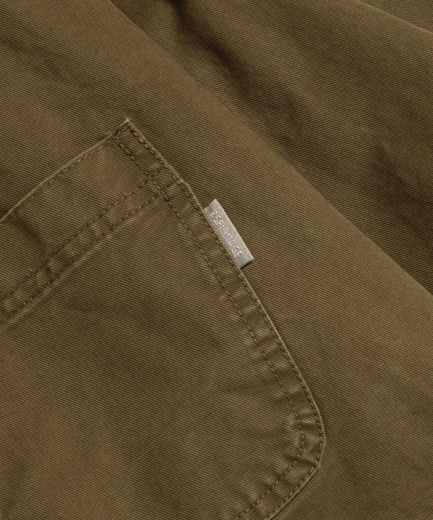 Spionage Französische Weite Arbeitsjacke (Molton) Gewaschenes Braun
