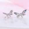 Ladies Sweet 925 Silver Ocean Star Flower Butterfly Design Trendy Earrings Birthday Commemoration Day Fine Sweetheart Jewelry