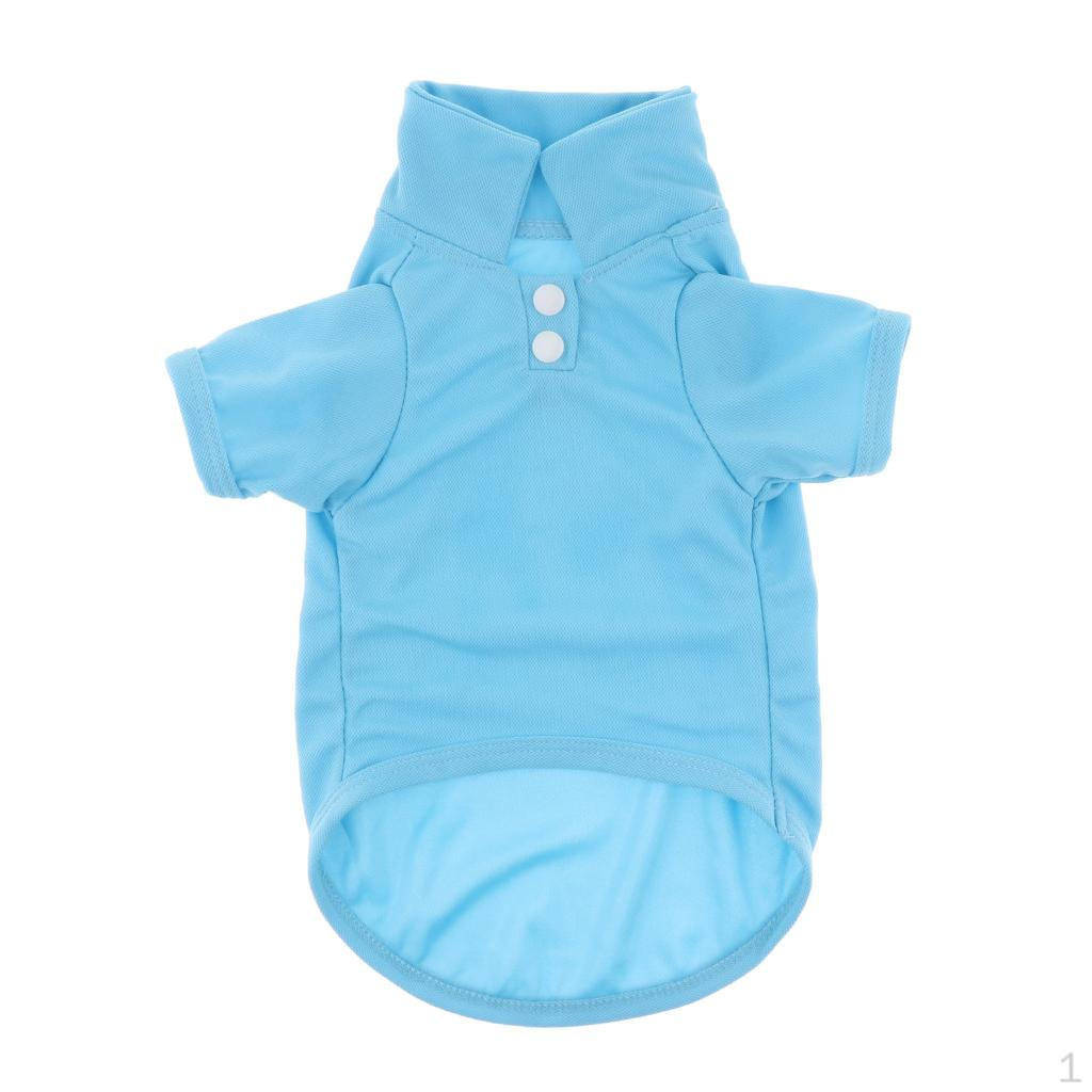 

Fashionable Lightweight Pet Dog Top Apparel Costume T-shirt Doggy Clothes Solid-colored