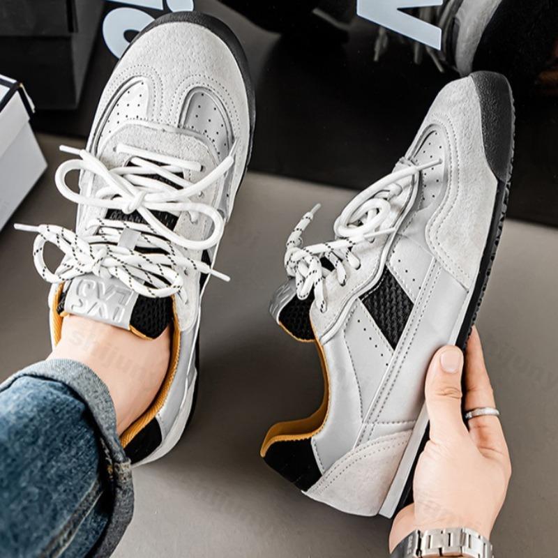 Fashion Mesh Breathable Low Top Casual Sports Shoes for Men 2025 Autumn New Fashiion Trend Versatile Comfortable Non Slip Flat Sneakers