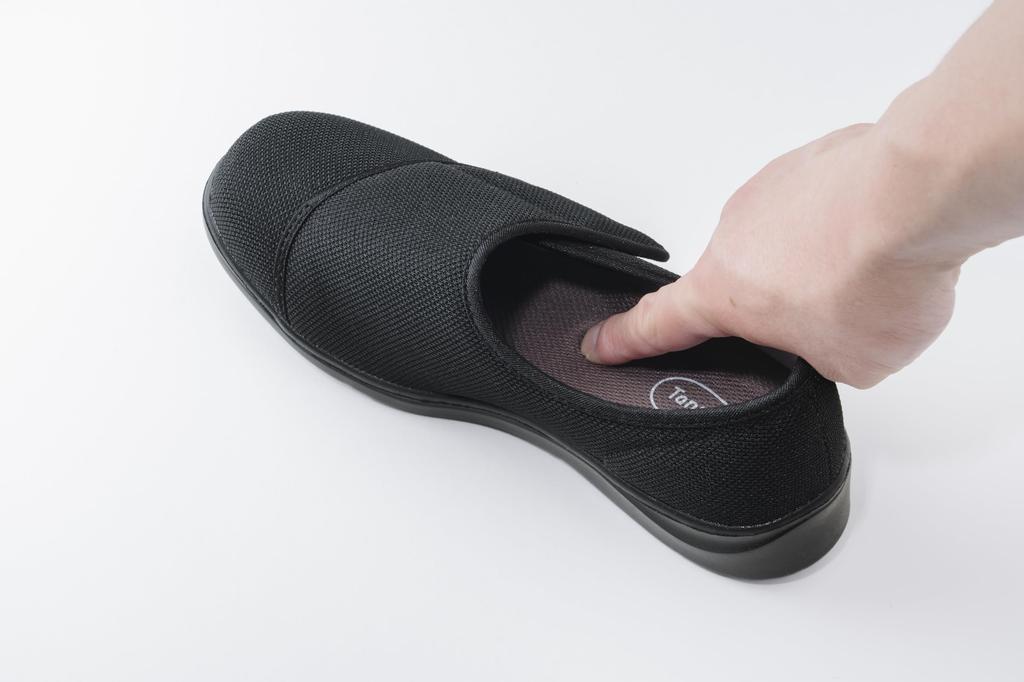 Lightweight Walk Black L 3E (Glitter) (23.0~23.5cm) (Width equivalent)