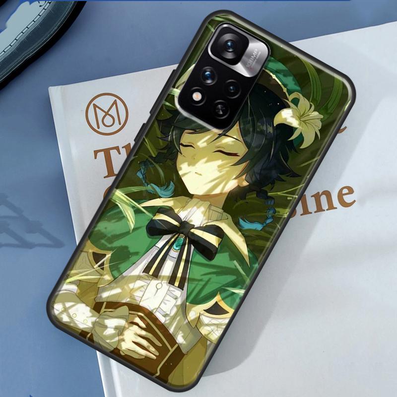Genshin Impact Venti Case For Xiaomi Redmi Note 13 12 11 9 10 14 Pro 9S 10S 11S 12S Redmi 14C 10C 12C 13C Cover