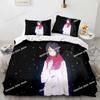 Il tuo Nome Set di Biancheria da Letto di Lusso Anime Cartone Animato Giapponese Set Copripiumino Piumone Copriletto Lino Misura Singola/Twin Stampato Tessile per la Casa