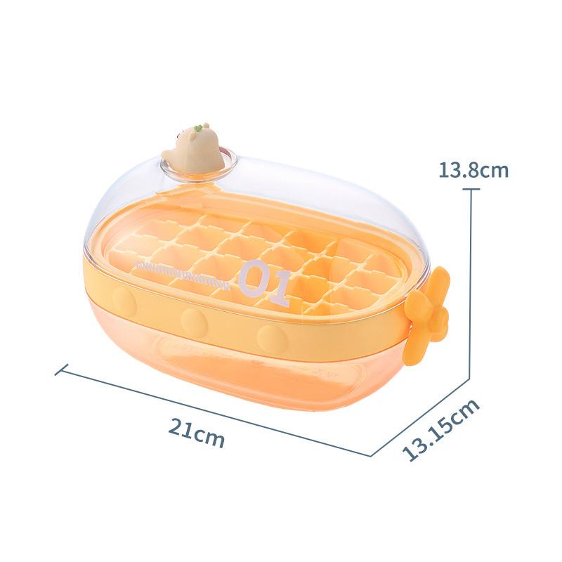 15/28/30 Grids One Click Press Ice Tray Pressing Ice Cube Making Mold Home Kitchen Bar Ice Box Mold Case Summer Cold Juice Maker