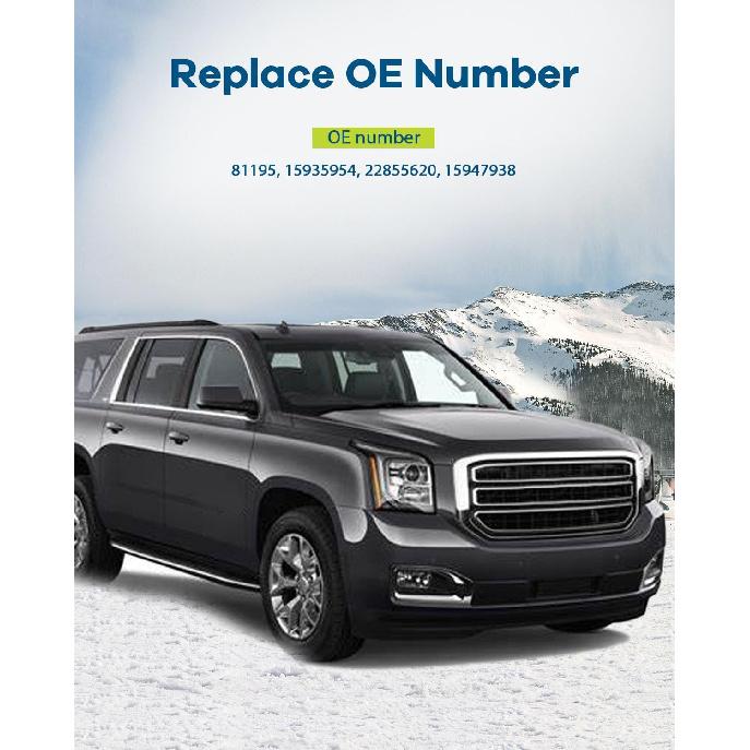 LUJUNTEC Interior Door Handle - Front Rear Driver Left Passenger Right Side, Chrome Direct Replacement for 2007-2013 for Cadillac for