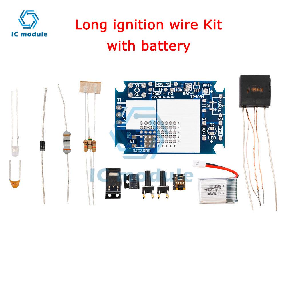 Module d'allumage haute tension DC3-5V briquet électronique rechargeable kit DIY briquet à arc pièces électroniques