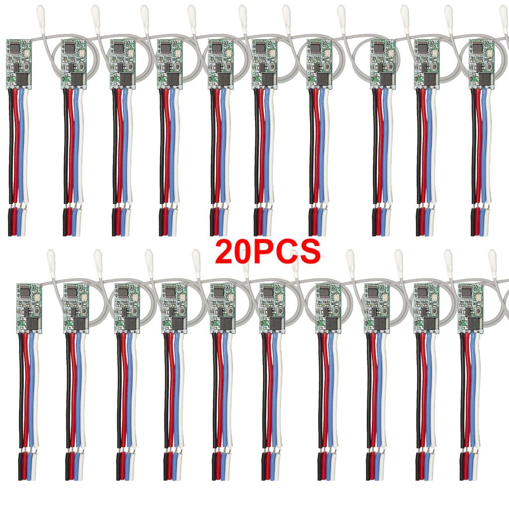 RF 433MHz Mini Wireless Relay Remote Control Switch DC 3.6V 5V 9V 12V 24V Receiver LED Lamp Controller Transmitter