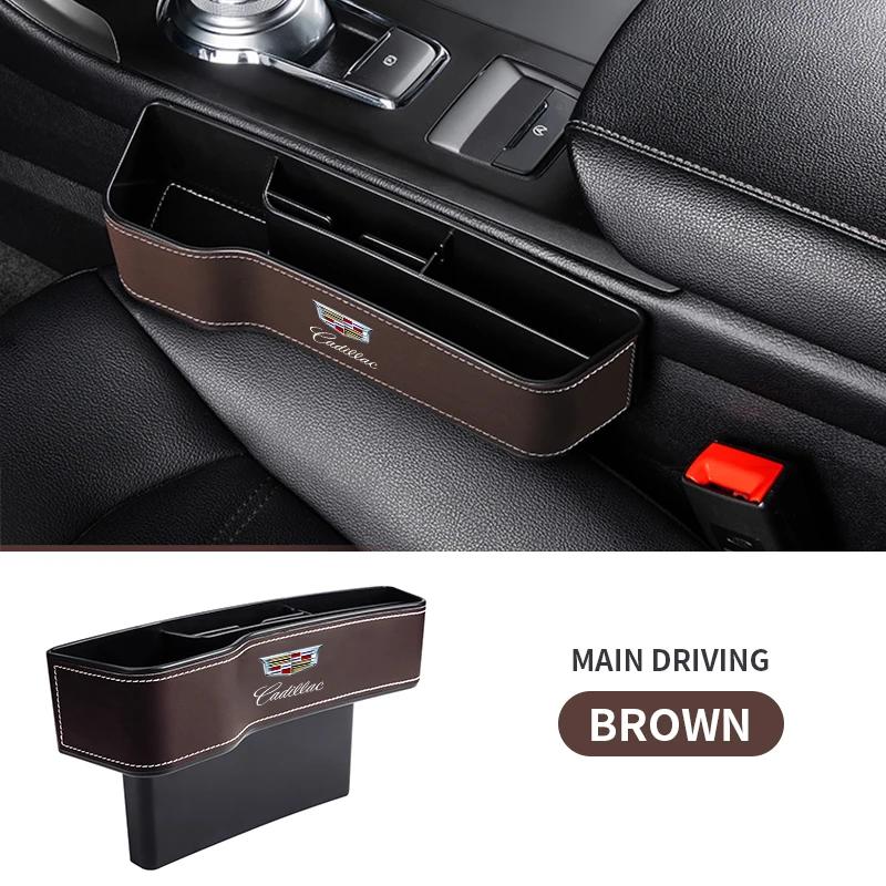 

Car Seat Gap Storage Box Crevice Organizer Holder For Cadillac Emblem ESCALADE ATS BLS CT4 CT6 SRX STS XT4 XT5 SLR XT6 XTS
